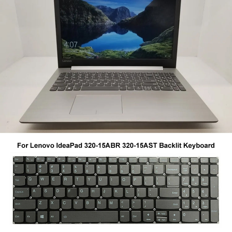 For Lenovo Ideapad 320-15ABR 320-15AST US Version Backlight Laptop Keyboard with Switch Key by buy2fix