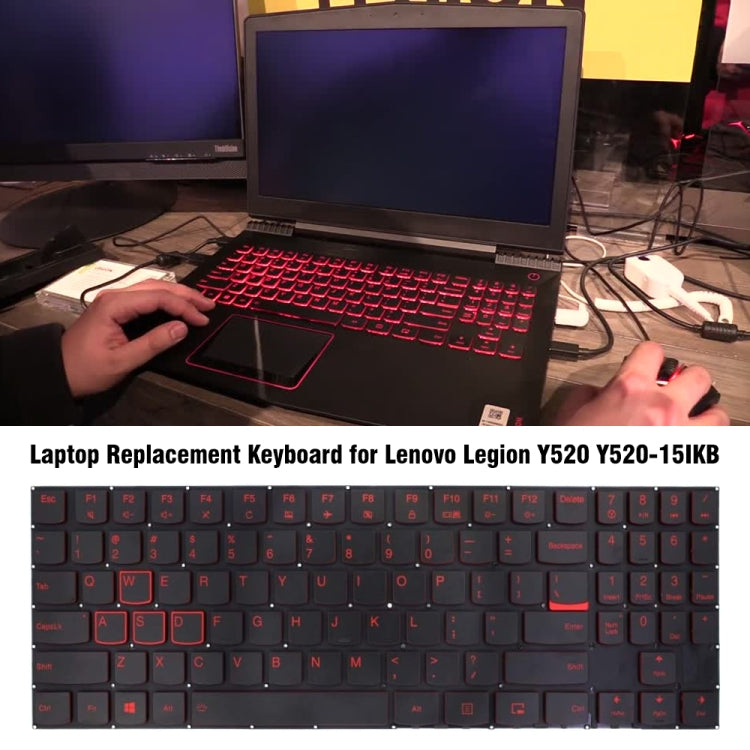 For Lenovo Legion Y520 Y520-15IKB Laptop Keyboard by buy2fix