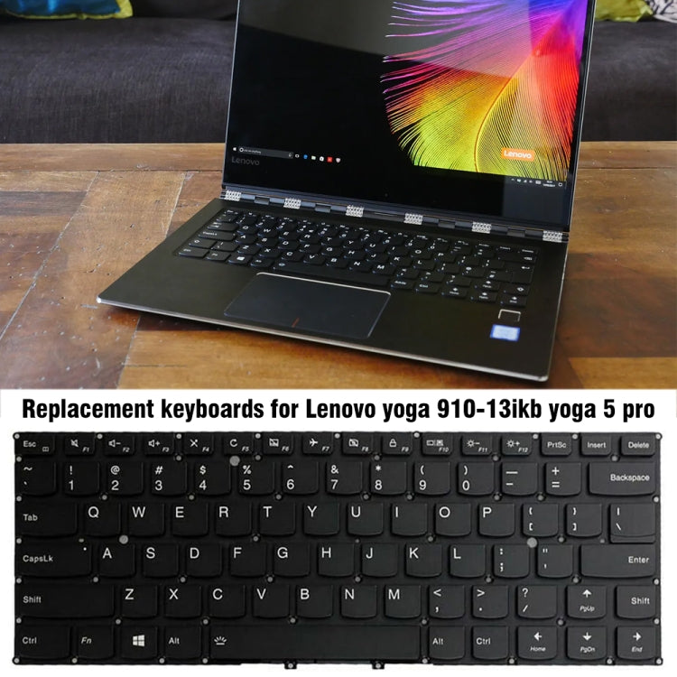 For Lenovo Yoga 910-13JKB / Yoga 5 Pro Backlight Laptop Keyboard without Frame by buy2fix