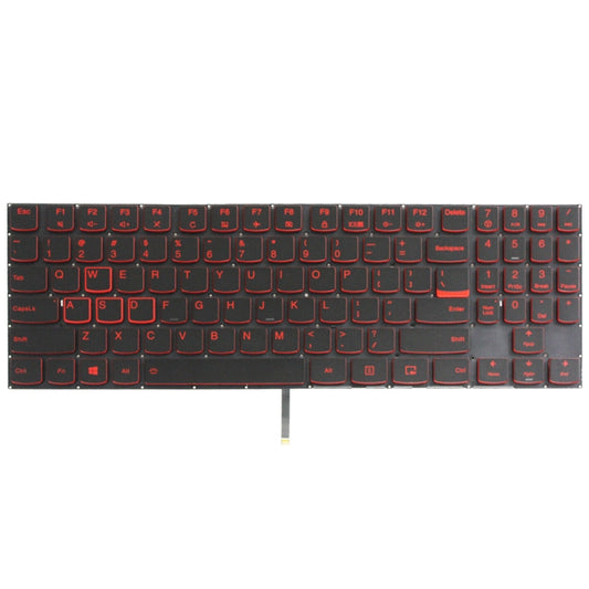 For Lenovo Y520 US Version Backlight Laptop Keyboard(Red Word) by buy2fix
