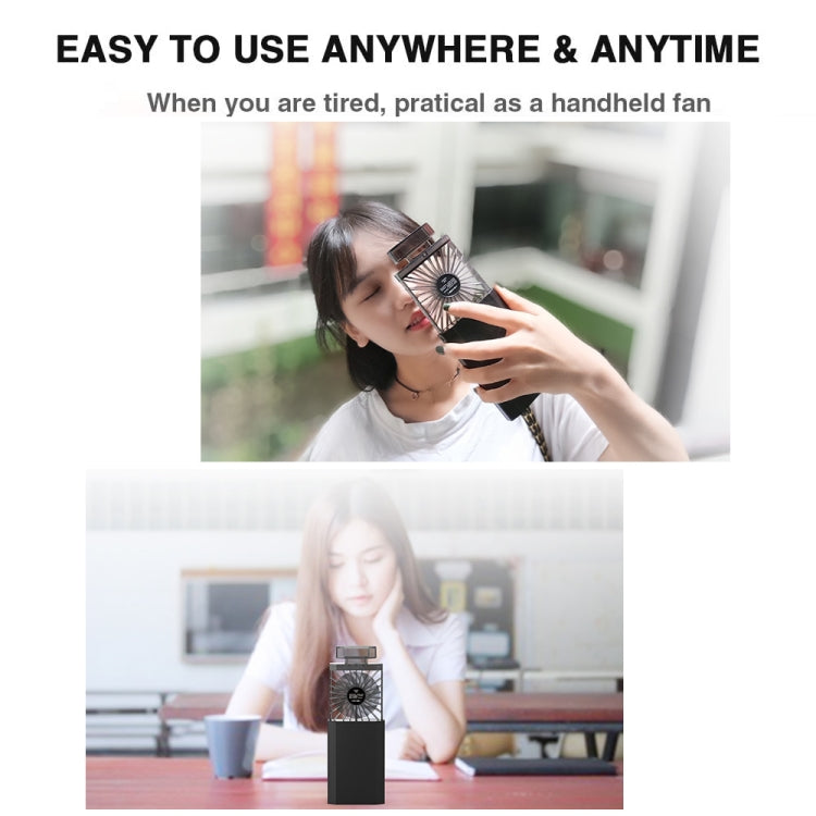 Perfume Shape Portable Fan Hidden Blade Fan(Pink) by buy2fix