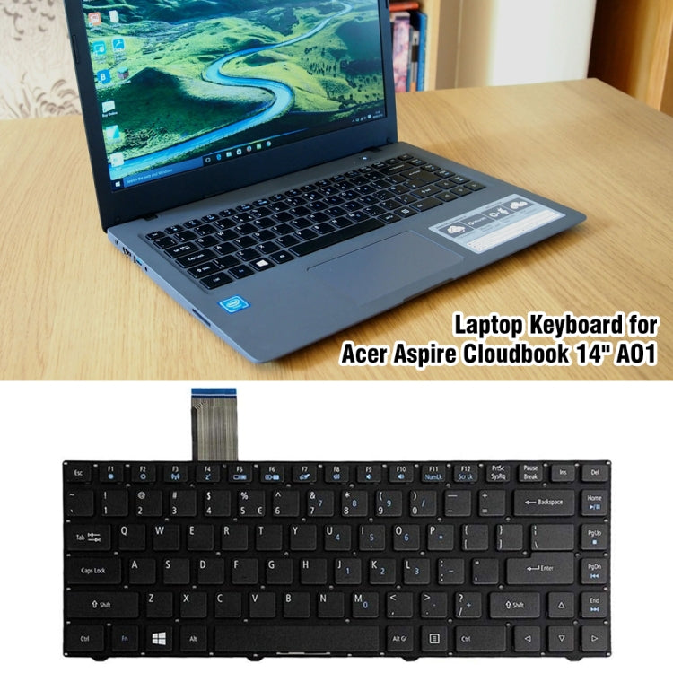 For Acer Aspire Cloudbook 14 A01 US Version Laptop Keyboard by buy2fix