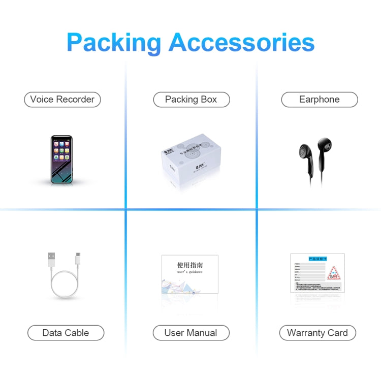 8GB M15 Multi-function Smart Voice Recorder MP3 Hifi Sound Music Player Walkman, Bluetooth Version by buy2fix