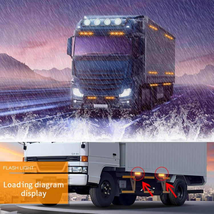 DC12V-24V / 36W Car Truck Emergency Strobe Flash Warning Light 12LEDs Long Ultra-thin Side Lights(White) by buy2fix