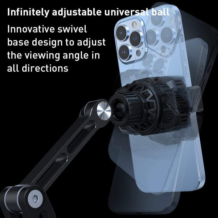 R-JUST HZ43 Cooling Rotating Live Phone Holder(Black) by R-JUST