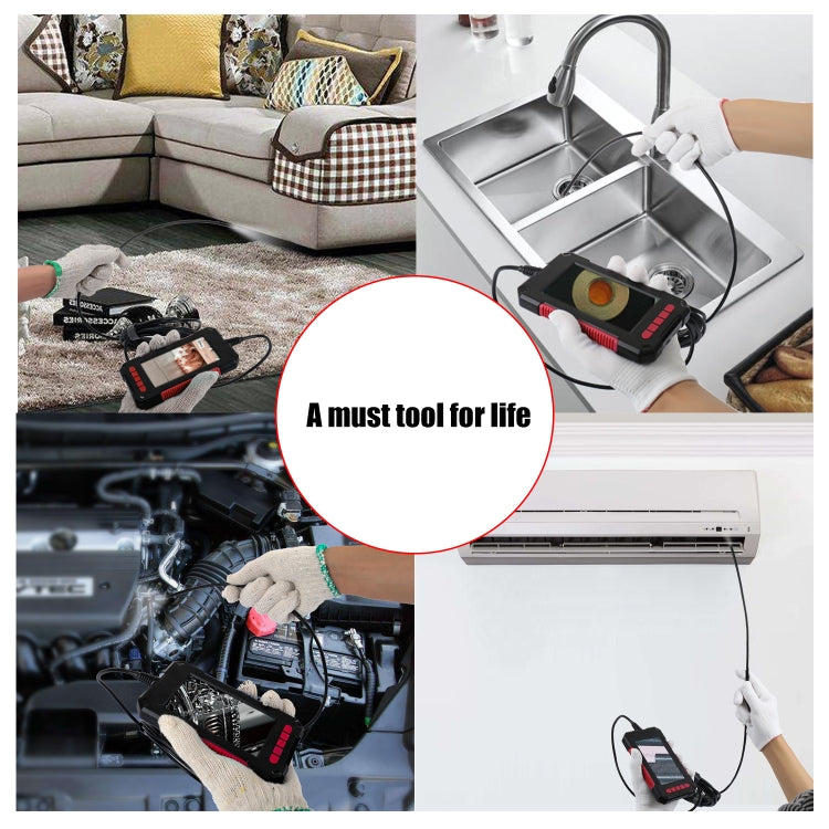 P40 3.9mm Red HD Waterproof Portable Integrated Hand-held Vertical Screen Industry Endoscope, Length:2m(Hardwire) by buy2fix