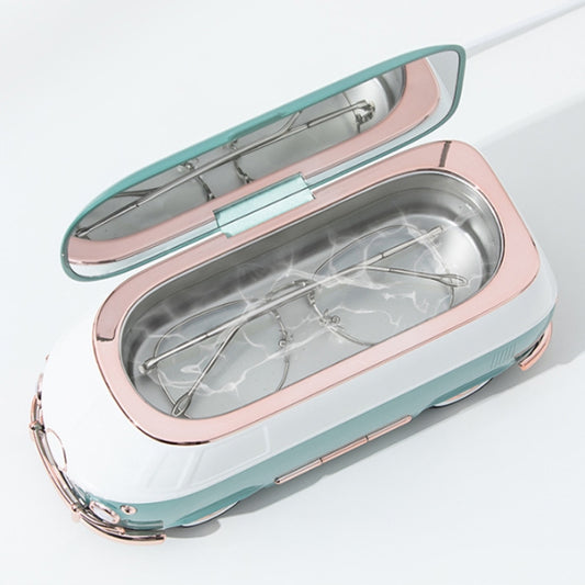 Bus-shaped Portable Ultrasonic Glasses Automatic Cleaner(Pink) by buy2fix
