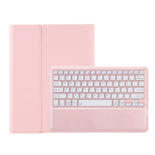For Samsung Galaxy Tab S9+ / S9 FE+ A810B Pen Slot Detachable Bluetooth Keyboard Leather Tablet Case(Pink) by buy2fix