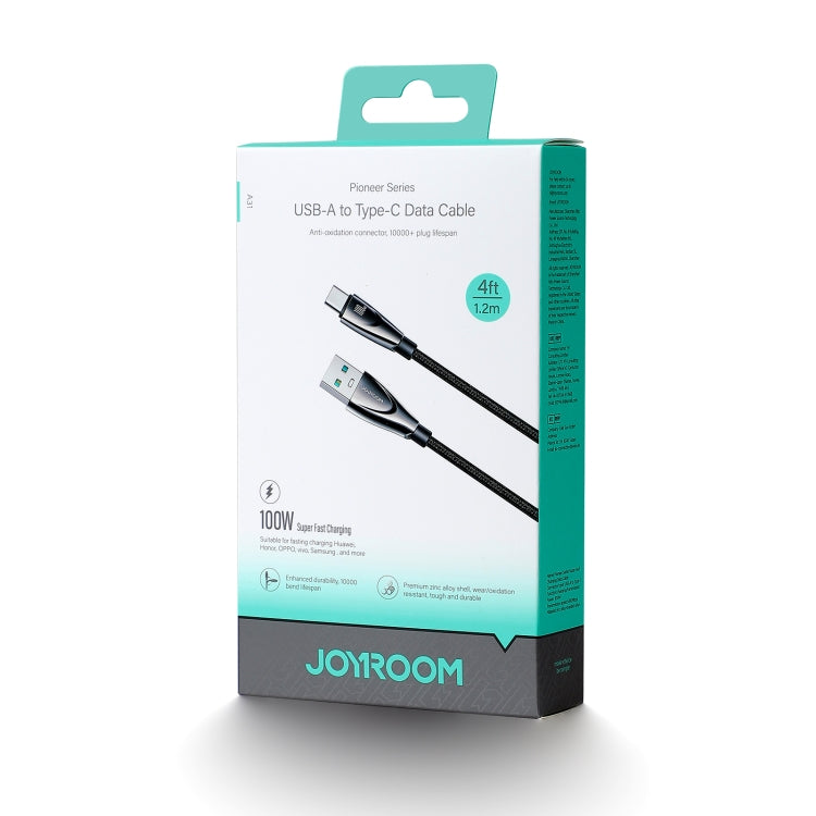 JOYROOM SA31-AC6 100W USB to USB-C/Type-C Fast Charge Data Cable, Length: 1.2m(Black) by JOYROOM