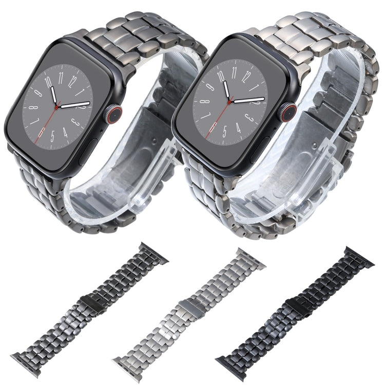 For Apple Watch SE 2022 40mm Five Beads Titanium Steel Watch Band(Silver) by buy2fix
