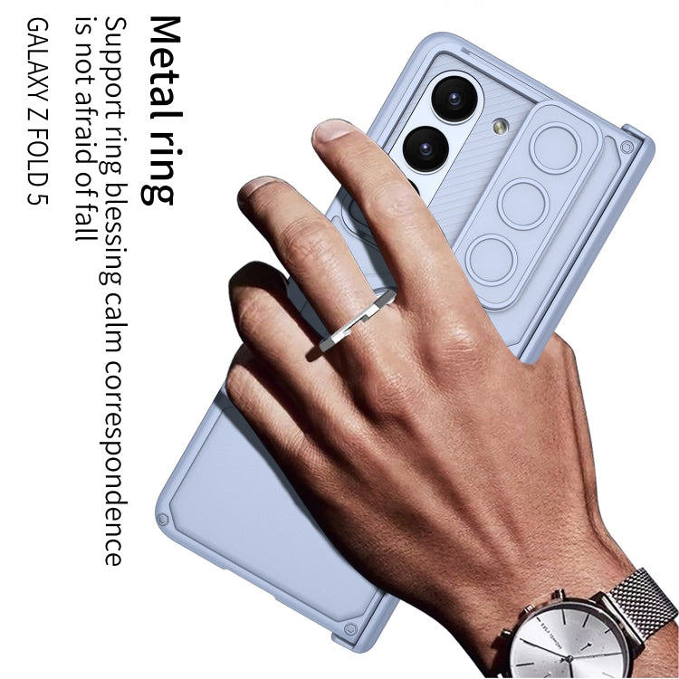 For Samsung Galaxy Z Fold5 GKK Integrated Folding Armored Shell PC Phone Case(Silver) by GKK