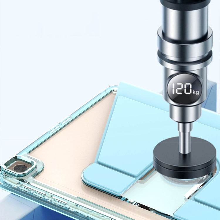 For Huawei MatePad T10 / T10S Clear 360 Rotation Stand Smart Leather Tablet Case(White) by buy2fix