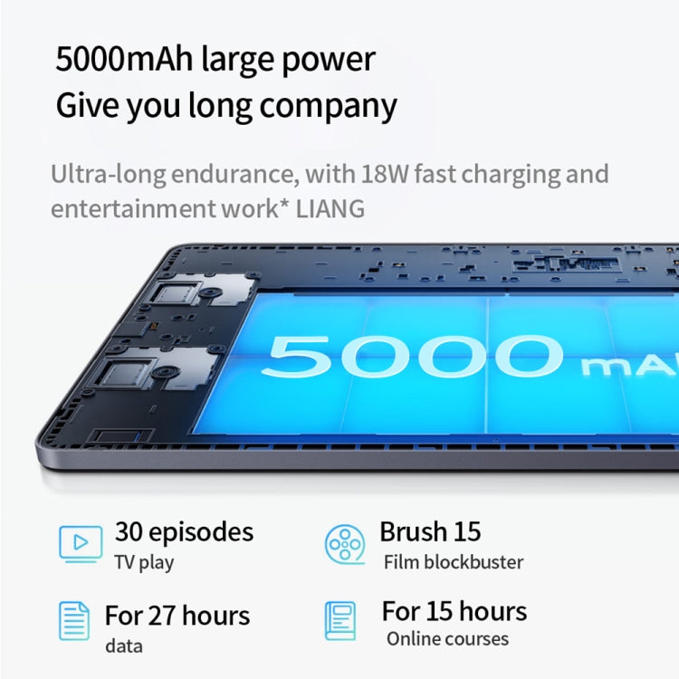 BDF P90 4G LTE Tablet PC 10.1 inch, 8GB+128GB, Android 11 MTK6755 Octa Core, Support Dual SIM, EU Plug(Blue) by BDF