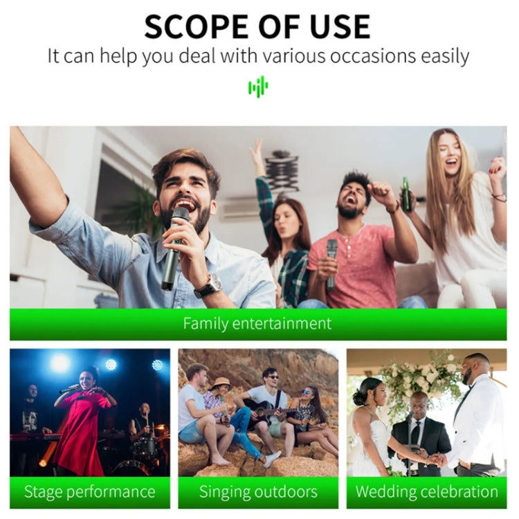 XTUGA U-F4600 Professional 4-Channel UHF Wireless Microphone System with 4 Handheld Microphone(EU Plug) by XTUGA