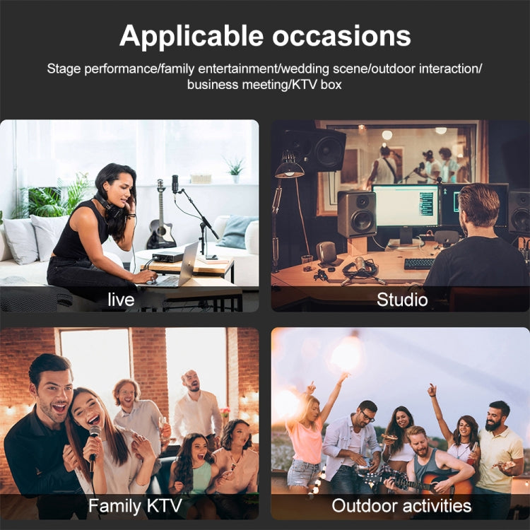 XTUGA U-95 Wireless XLR Transmitter and Receiver UHF Wireless Guitar Transmitter Receiver With Condenser Mic by XTUGA