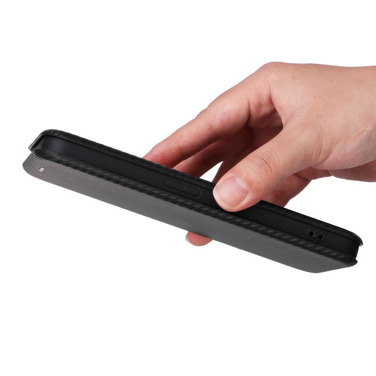 For Nothing Phone 2 Carbon Fiber Texture Flip Leather Phone Case(Black) by buy2fix