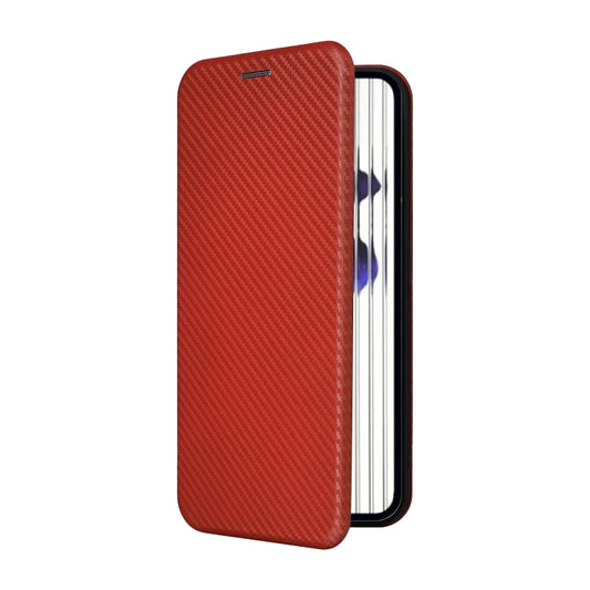 For Nothing Phone 2 Carbon Fiber Texture Flip Leather Phone Case(Brown) by buy2fix