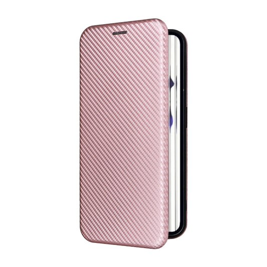 For Nothing Phone 2 Carbon Fiber Texture Flip Leather Phone Case(Pink) by buy2fix