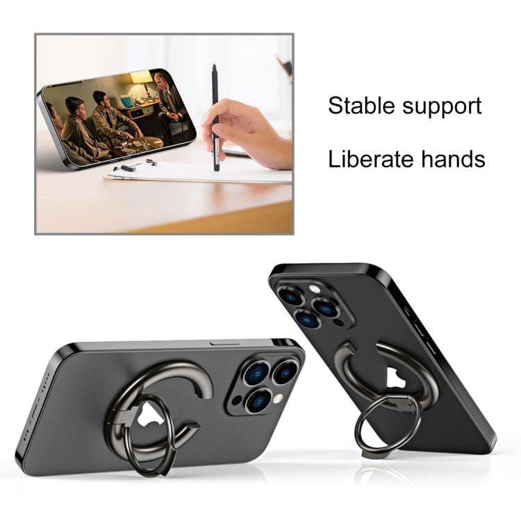 Electroplated Metal Magnetic Ring Holder(Rose Gold) by buy2fix