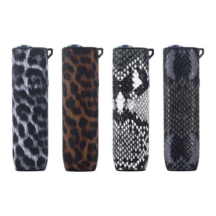 For IQOS ILUMA ONE Snake Pattern TPU+PU Electronic Cigarette Protective Case with Lanyard(Dark Grey) by buy2fix