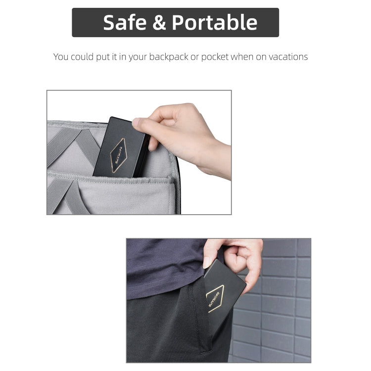 For DJI Air 3 Sunnylife 8747F Propellers Case Storage Mini Travel Case Box(Black) by Sunnylife