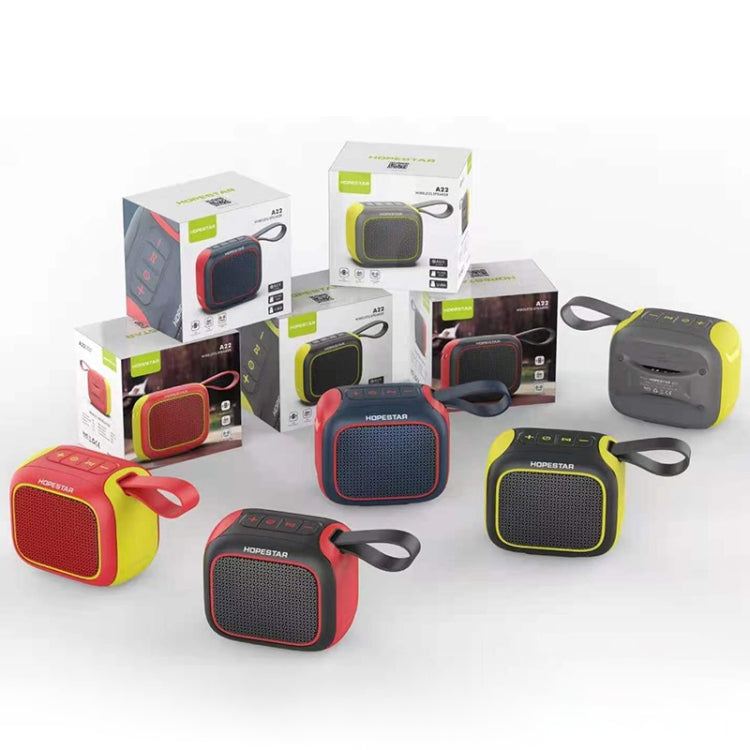 HOPESTAR A22 IPX6 Waterproof Portable Bluetooth Speaker Outdoor Subwoofer(Blue Red) by HOPESTAR