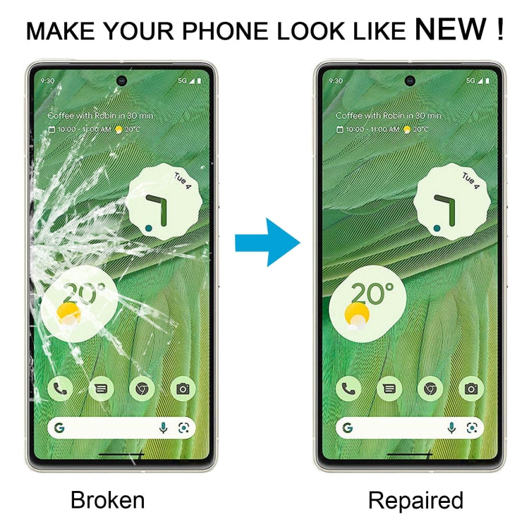 For Google Pixel 7 Front Screen Outer Glass Lens with OCA Optically Clear Adhesive by buy2fix