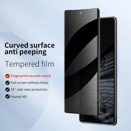 For Google Pixel 7 Pro 3D Curved Edge Privacy Tempered Glass Film by buy2fix