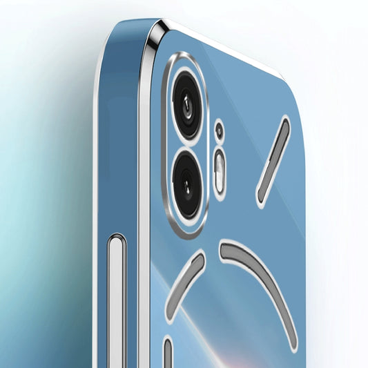 For Nothing Phone 2 XINLI Straight Edge 6D Electroplate TPU Phone Case(White) by XINLI