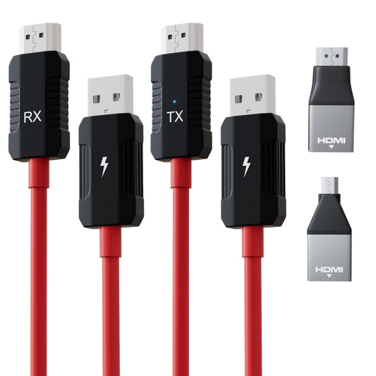 THT-020-8-2 4 in 1 HDMI Transmitter Wireless Screen Sharer Set(Black) by buy2fix