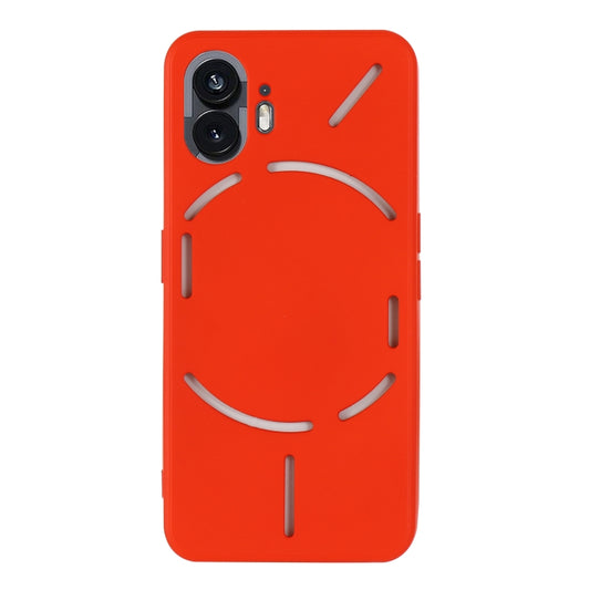 For Nothing Phone 2 Solid Color Liquid Silicone Dropproof Full Coverage Phone Case(Red) by buy2fix