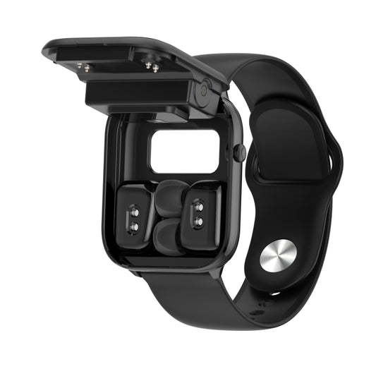 X8S 1.8 inch Screen 2 in 1 TWS Earphone Smart Watch, Support Bluetooth Call / Heart Rate / Blood Oxygen Monitoring(Black) by buy2fix