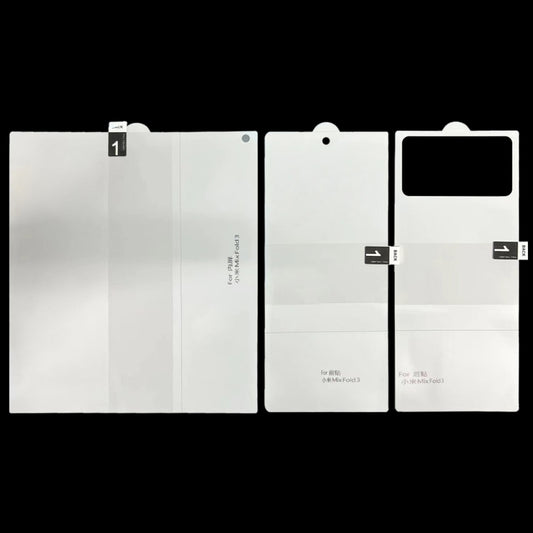 For Xiaomi Mix Fold 3 Full Screen Protector Explosion-proof Big + Front + Back Screen Hydrogel Film by buy2fix