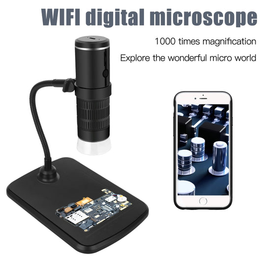F210 1000X WiFi Digital Microscope with Helical Tube Bracket by buy2fix
