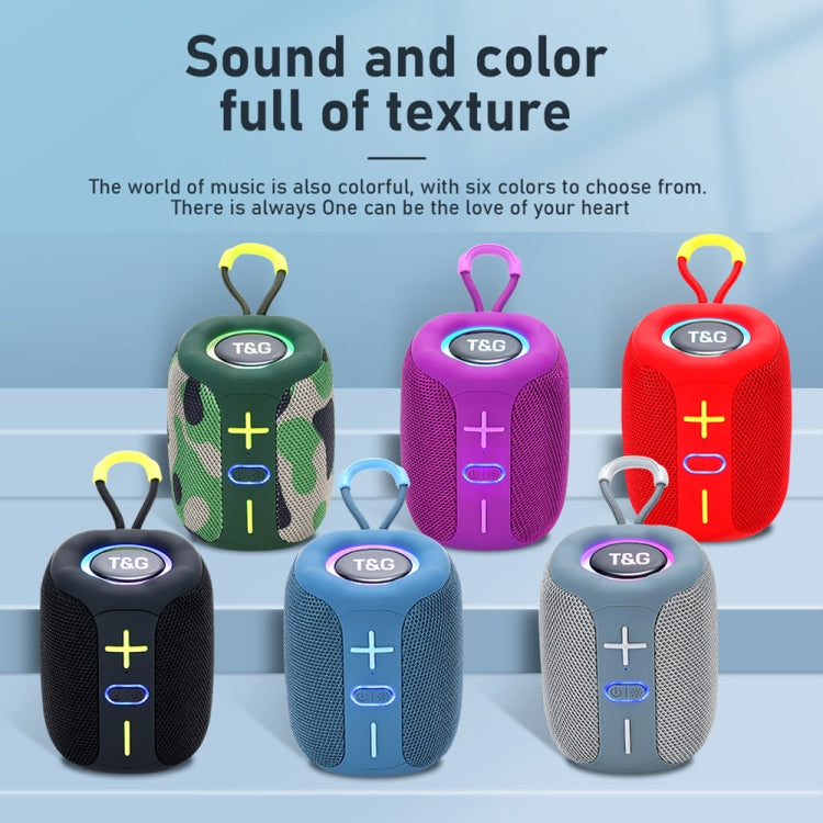 T&G TG-658 Outdoor USB High Power 8W Heavy Bass Wireless Bluetooth Speaker(Blue) by T&G