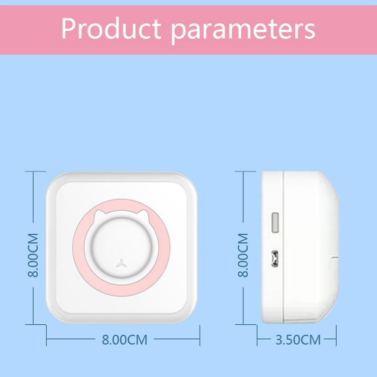 C15 Portable Multifunction Mini Printer Support OCR Text Scanning(Pink) by buy2fix