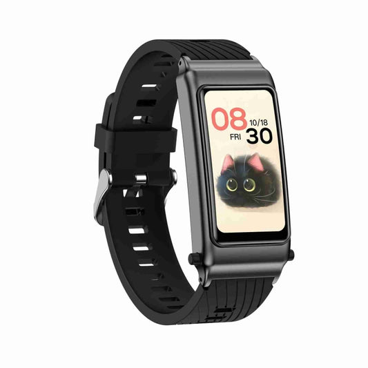 K80 1.57 inch Silicone Band IP67 Earphone Detachable Smart Watch Support Bluetooth Call(Black) by buy2fix
