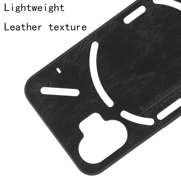 For Nothing Phone 2 Cow Pattern Sewing Back Cover Phone Case(Black) by buy2fix