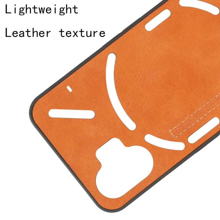 For Nothing Phone 2 Cow Pattern Sewing Back Cover Phone Case(Yellow) by buy2fix