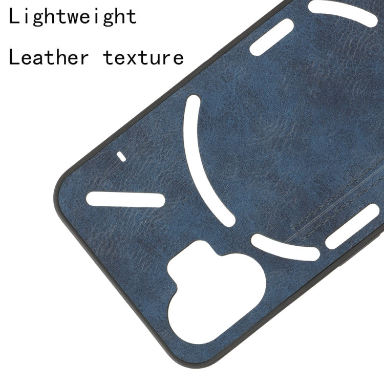 For Nothing Phone 2 Cow Pattern Sewing Back Cover Phone Case(Blue) by buy2fix