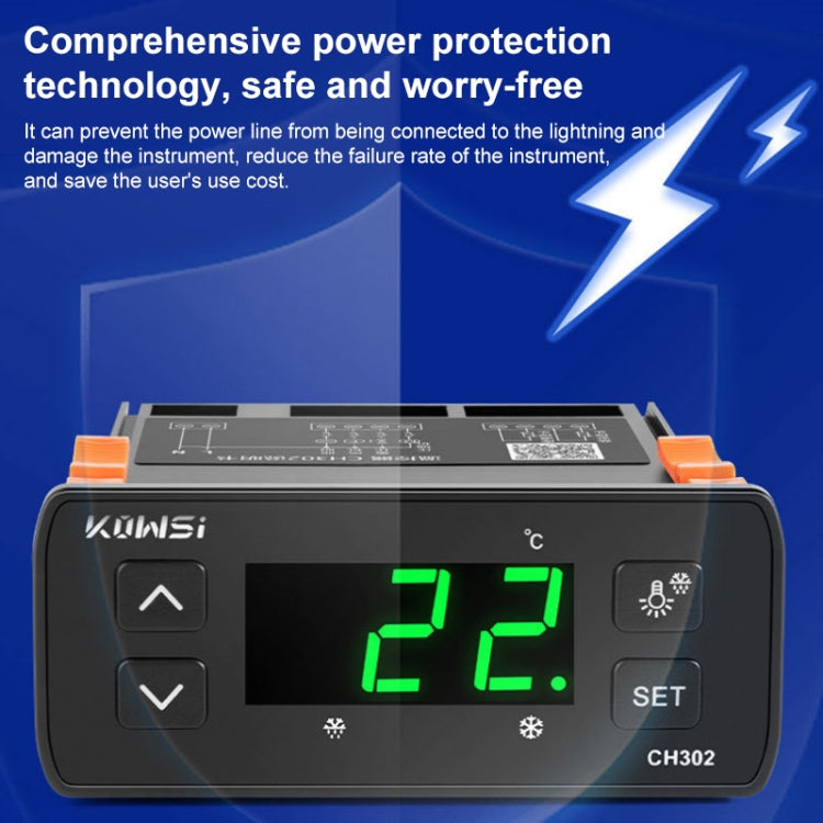 KWS-CH302 Intelligent Dual Sensor Temperature Controller by buy2fix