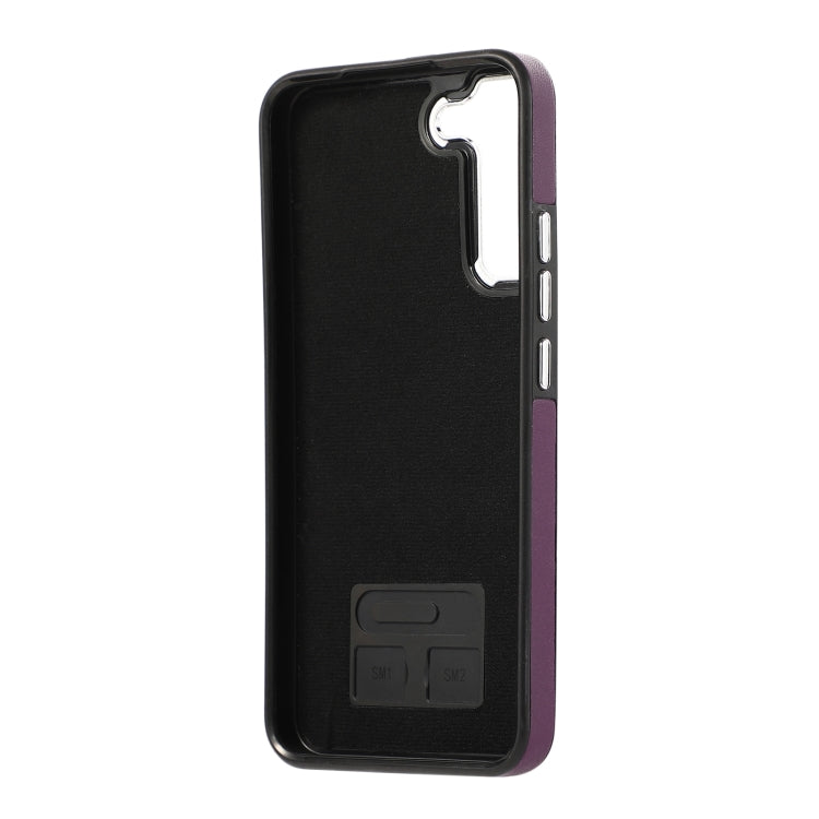For Samsung Galaxy S23+ 5G Side Leather Magsafe Phone Case(Dark Purple) by buy2fix