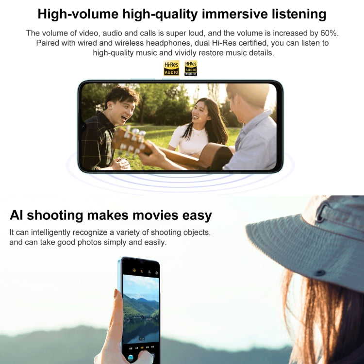 Honor Play 40S 5G, 4GB+128GB, 6.56 inch MagicOS 7.1 Snapdragon 480 Plus Octa Core up to 2.2GHz, Network: 5G, Not Support Google Play(Magic Night Black) by HONOR