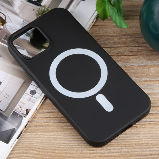 For iPhone 15 Plus MagSafe Liquid Silicone Phone Case(Black) by buy2fix