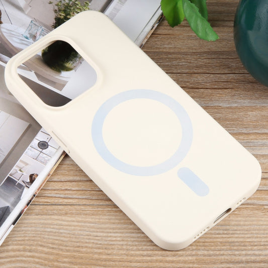For iPhone 12 Pro MagSafe Liquid Silicone Phone Case(White) by buy2fix