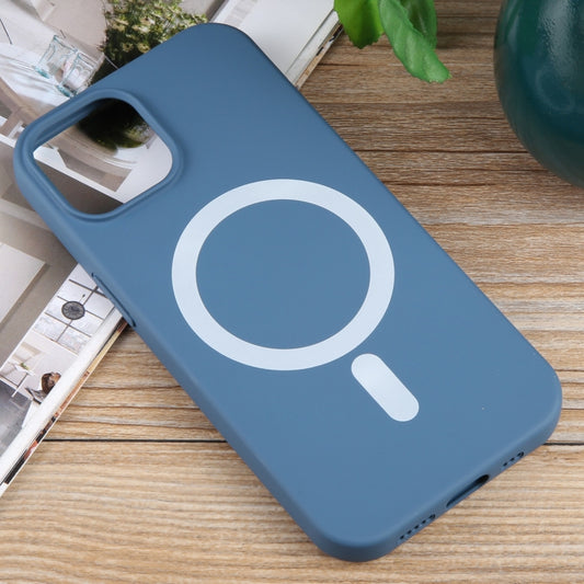 For iPhone 11 MagSafe Liquid Silicone Phone Case(Blue) by buy2fix
