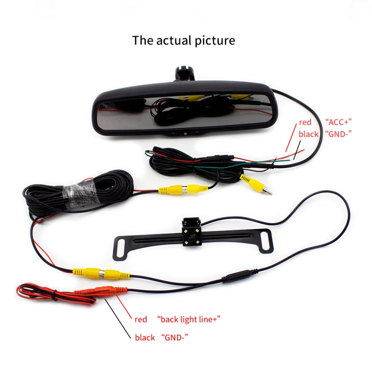 PZ705 422-A 4.3 inch TFT LCD Car Rear View Monitor for Car Rearview Parking Video Systems by buy2fix