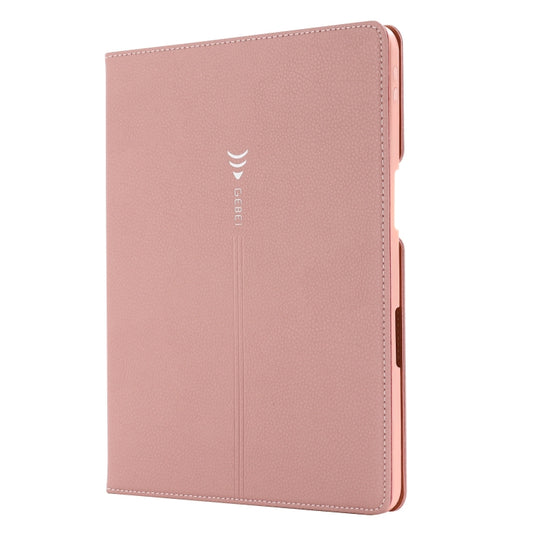 For iPad Pro 11 inch (2020) GEBEI PU+TPU Horizontal Flip Protective Tablet Case with Holder & Card Slots(Rose Gold) by GEBEI