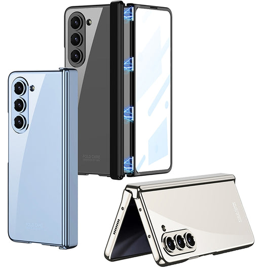 For Samsung Galaxy Z Fold5 GKK Integrated Magnetic Phantom Hinge Folding Phone Case(White) by GKK