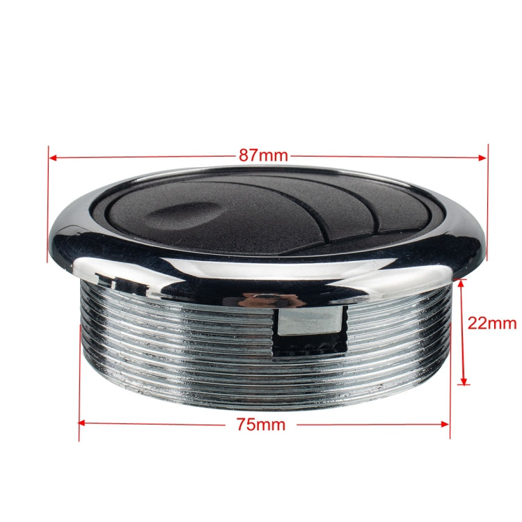 Overall Type 70mm AC Air Outlet Vent for RV Bus Boat Yacht, Thread Height: 22mm by buy2fix
